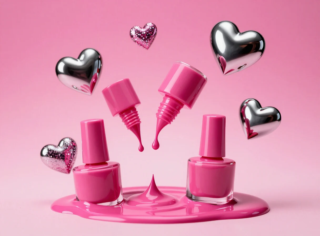 Selezione di smalti rosa e chrome CUTICOLE DRAMA